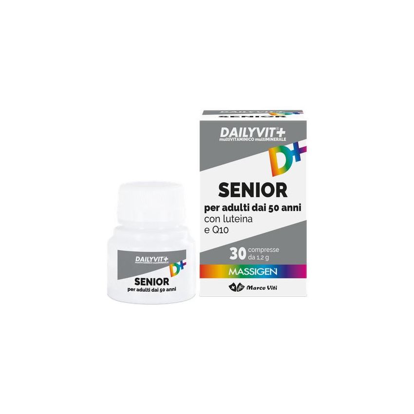 Massigen Dailyvit+ Integratore Multivitaminico per Anziani, 30 Compresse