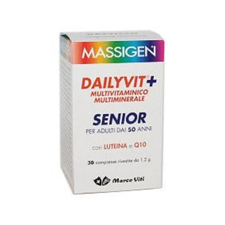 Massigen Dailyvit+ Integratore Multivitaminico per Anziani, 30 Compresse