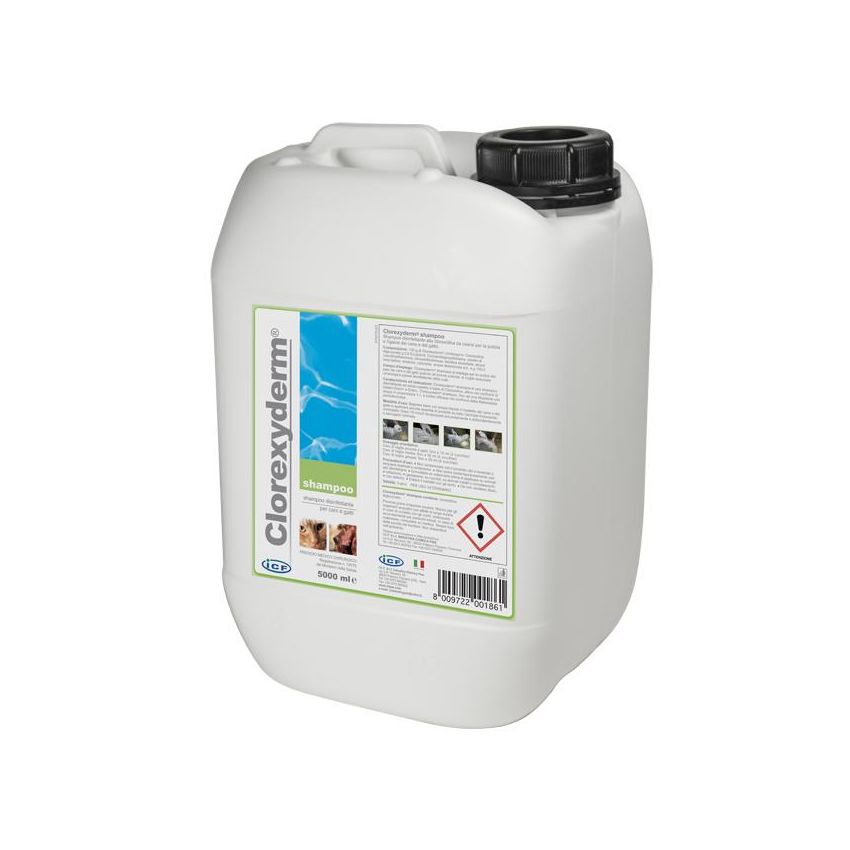 Clorexyderm I.C.F. - Shampoo Disinfettante 5 Litri per Cani e Gatti