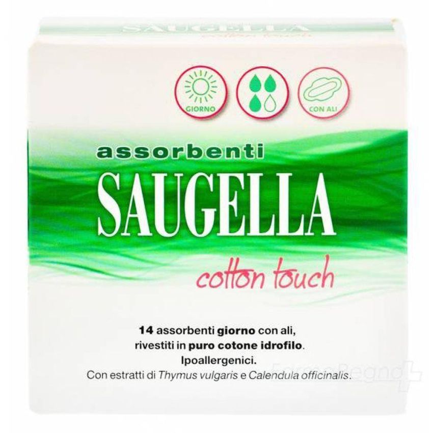 Saugella Cotton Touch Assorbenti Giornalieri - Pack da 14 Pezzi