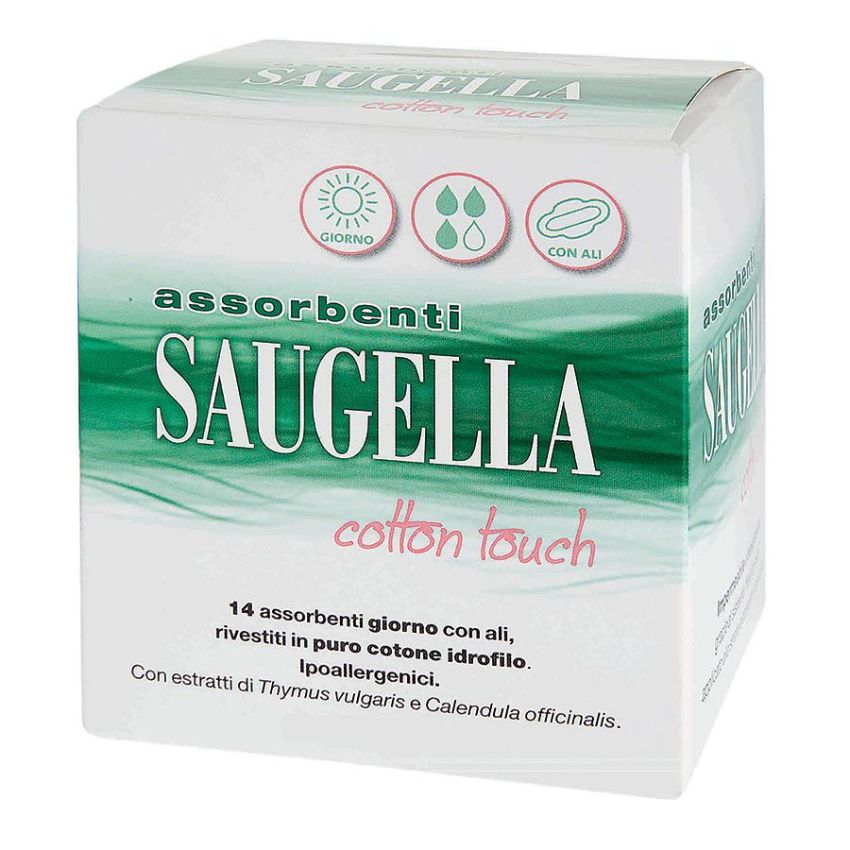 Saugella Cotton Touch Assorbenti Giornalieri - Pack da 14 Pezzi