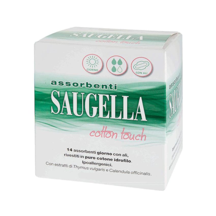 Saugella Cotton Touch Assorbenti Giornalieri - Pack da 14 Pezzi