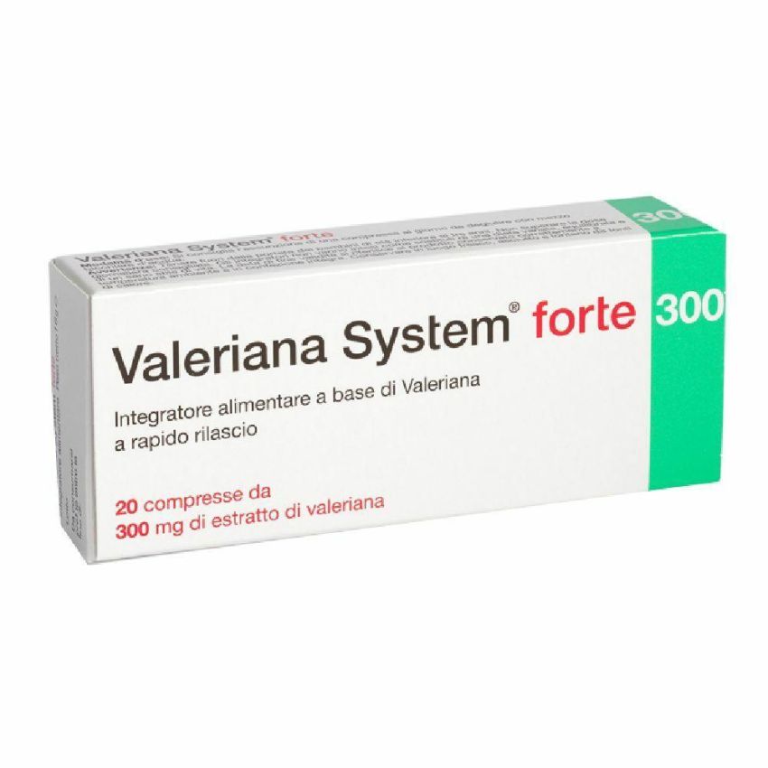 Valeriana System Forte - Integratore per Relax e Sonno - 20 Compresse
