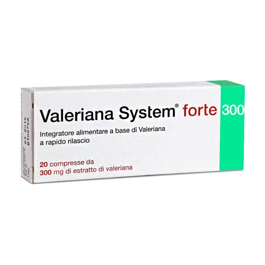 Valeriana System Forte - Integratore per Relax e Sonno - 20 Compresse
