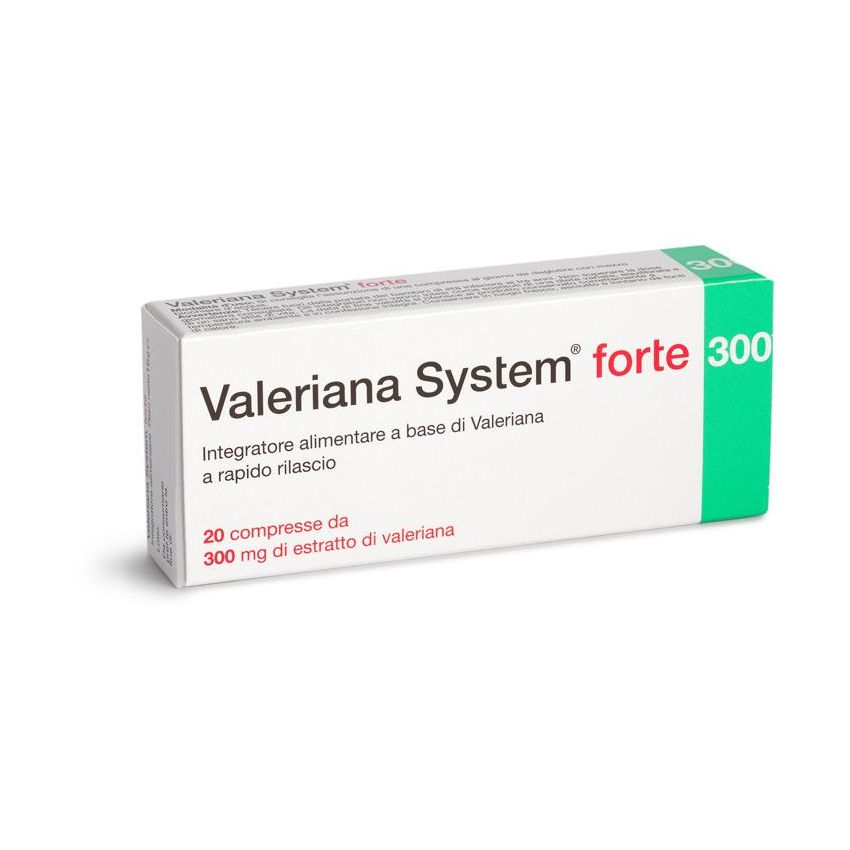 Valeriana System Forte - Integratore per Relax e Sonno - 20 Compresse