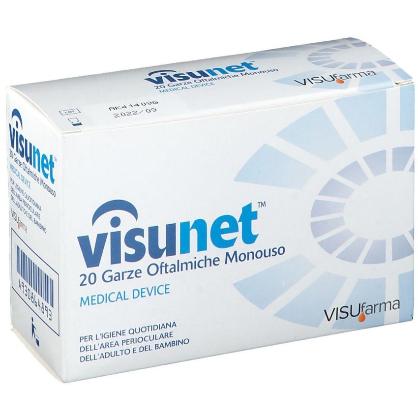 Visunet Oftalmica - Pacco da 20 Pezzi di Garza Oftalmica