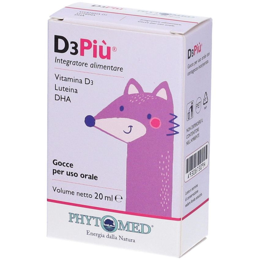 Gocce D3Pi Vitamina D in Flacone da 20ml
