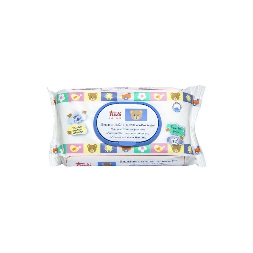 Trudi Baby Care - Salviette Detergenti ai Fiori Nettare, 72 Pezzi