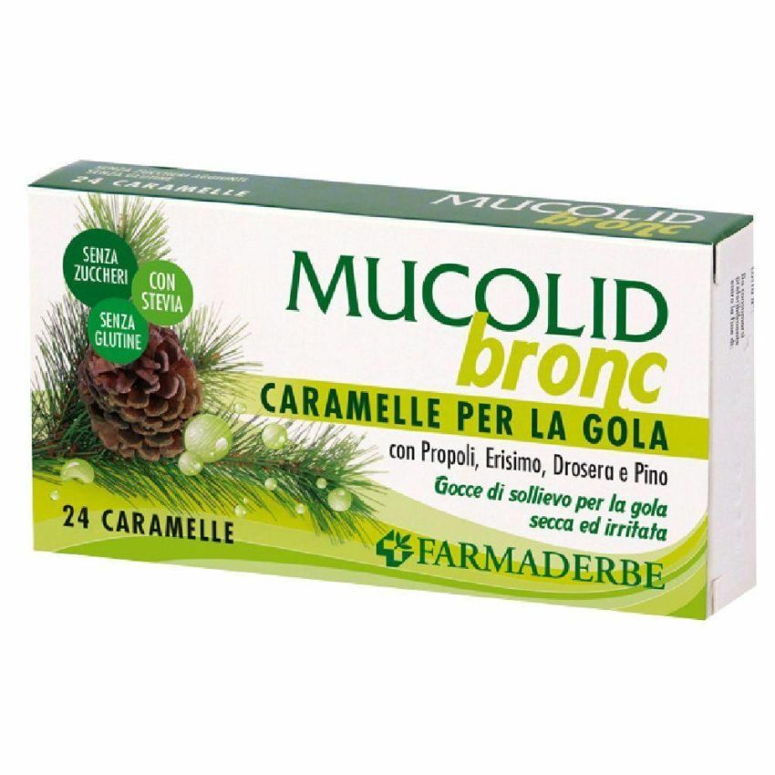 Mucolid Bronc: 24 Caramelle per le Vie Respiratorie