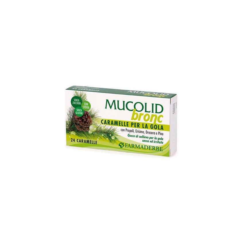 Mucolid Bronc: 24 Caramelle per le Vie Respiratorie