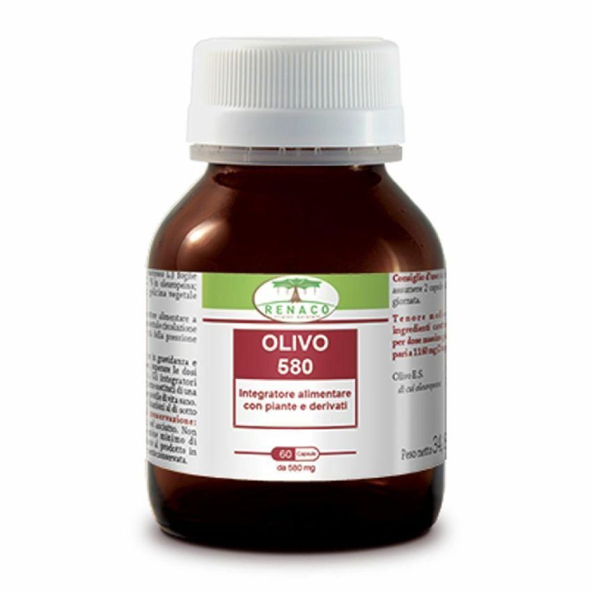 Olivo 580 - Integratore Alimentare, 60 Capsule