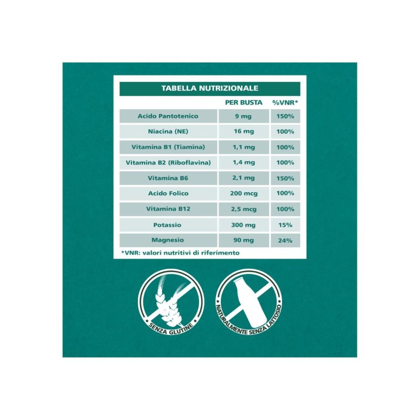 Be-Total Plus - Integratore Alimentare con Magnesio, Potassio e Vitamina B - 20 Bustine