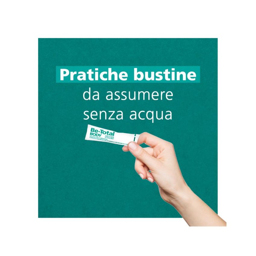 Be-Total Plus - Integratore Alimentare con Magnesio, Potassio e Vitamina B - 20 Bustine
