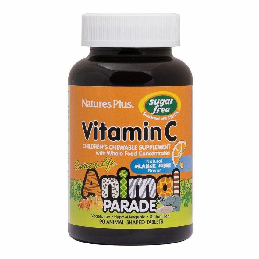 Animal Parade Vitamin C senza Zucchero, 90 Compresse Masticabili