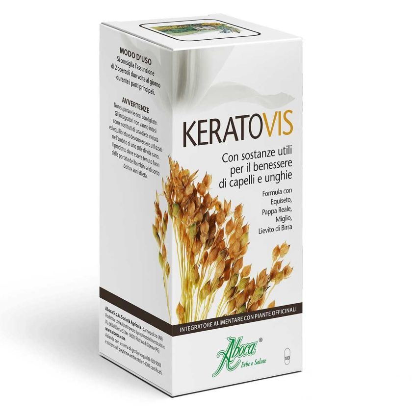 Aboca Keratovis - Integratore Alimentare per la Pelle, 100 Capsule