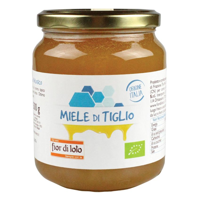 Miele Biologico di Tiglio con Fiori di Loto - 500g