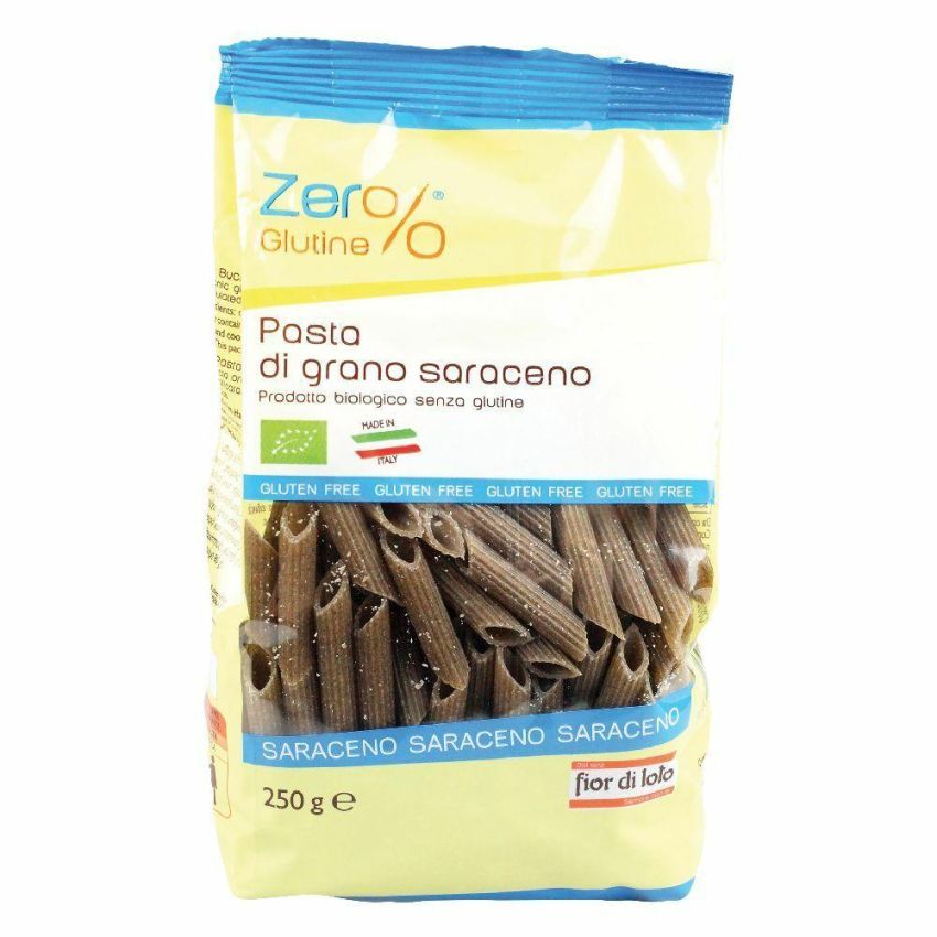 Penne integrali di grano saraceno senza glutine Fiori Di Loto 250g