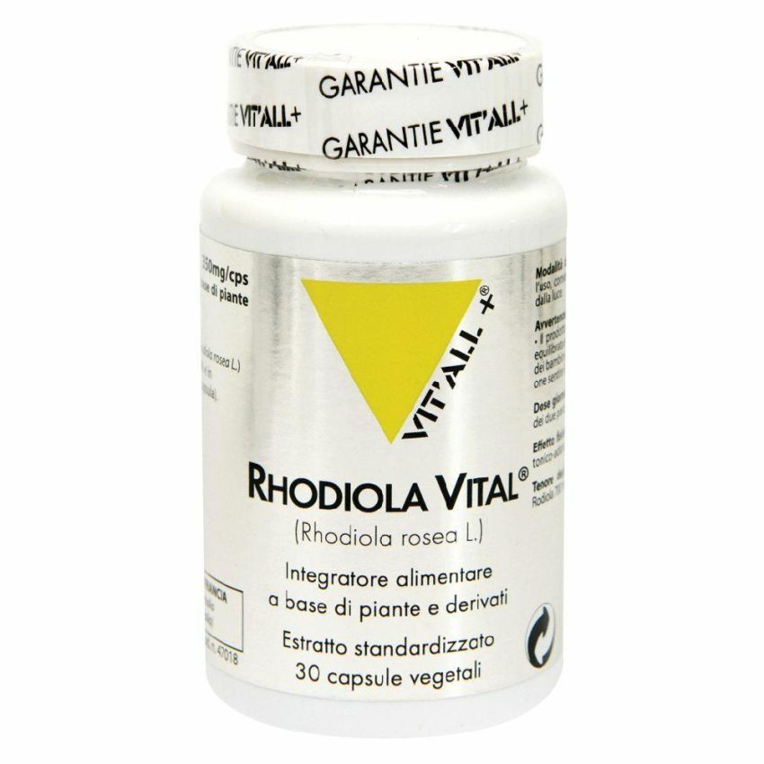 Vital Plus Rhodiola - Integratore Alimentare Naturale, 30 Capsule