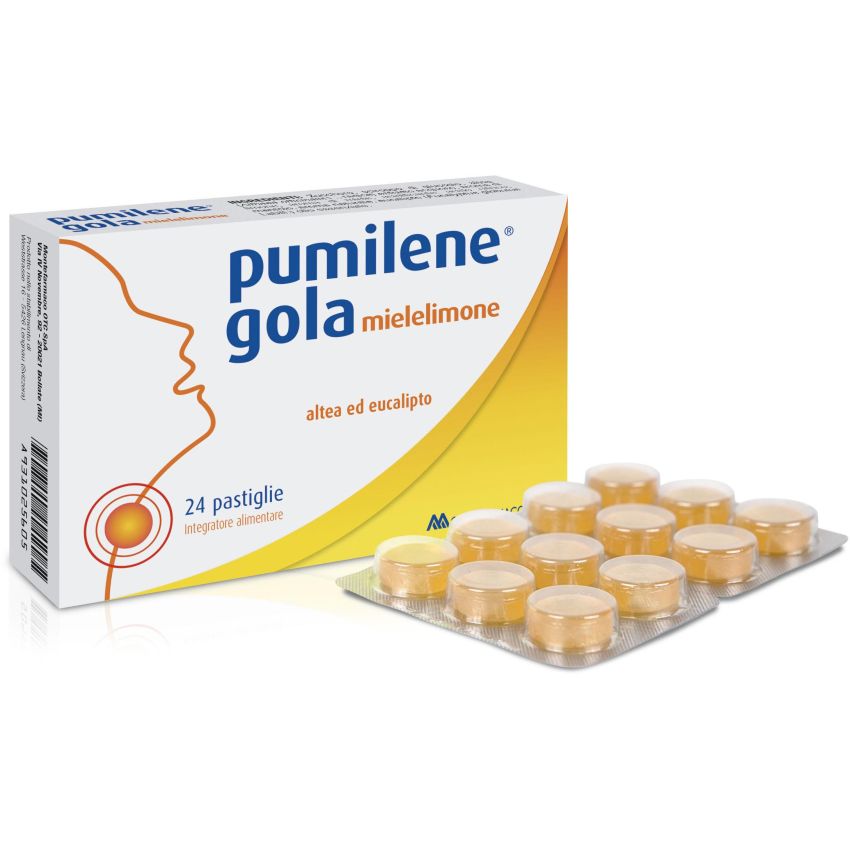 Pumilene Pastiglie per Gola Miele e Limone - Confezione da 24