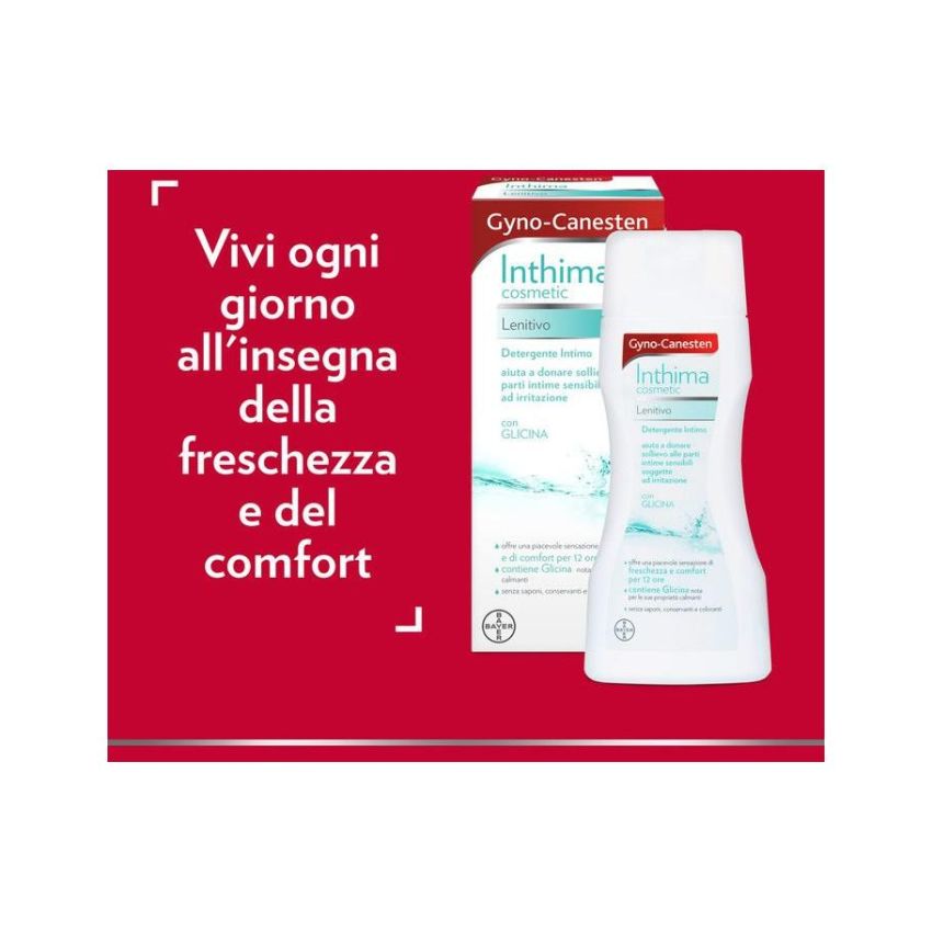 Gynocanesten Soothing Intimate Cosmetic Cleanser 200ml