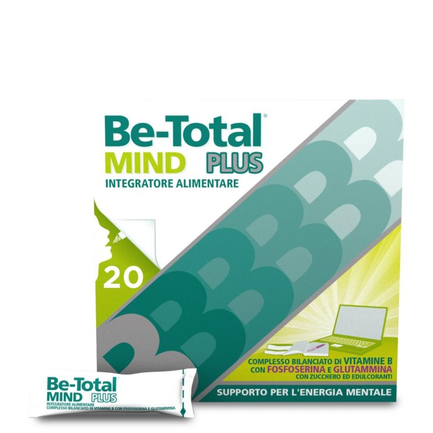 Be-Total Mind Plus - Integratore Alimentare per Stanchezza Mentale - 20 Bustine