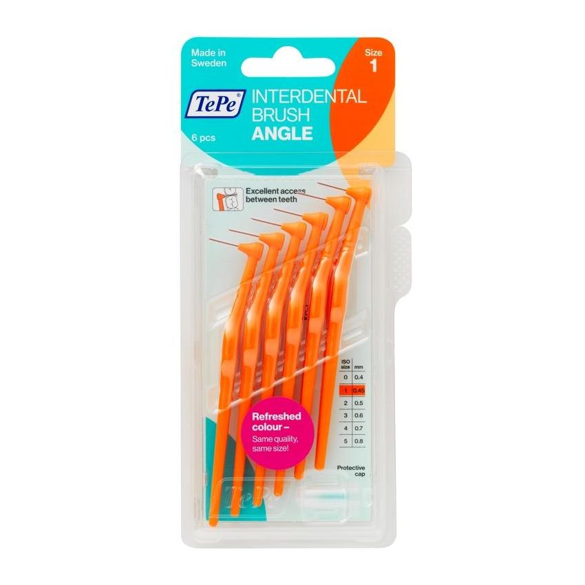 TePe Angle Scovolino Arancio ISO 1 - Confezione da 6 Pezzi