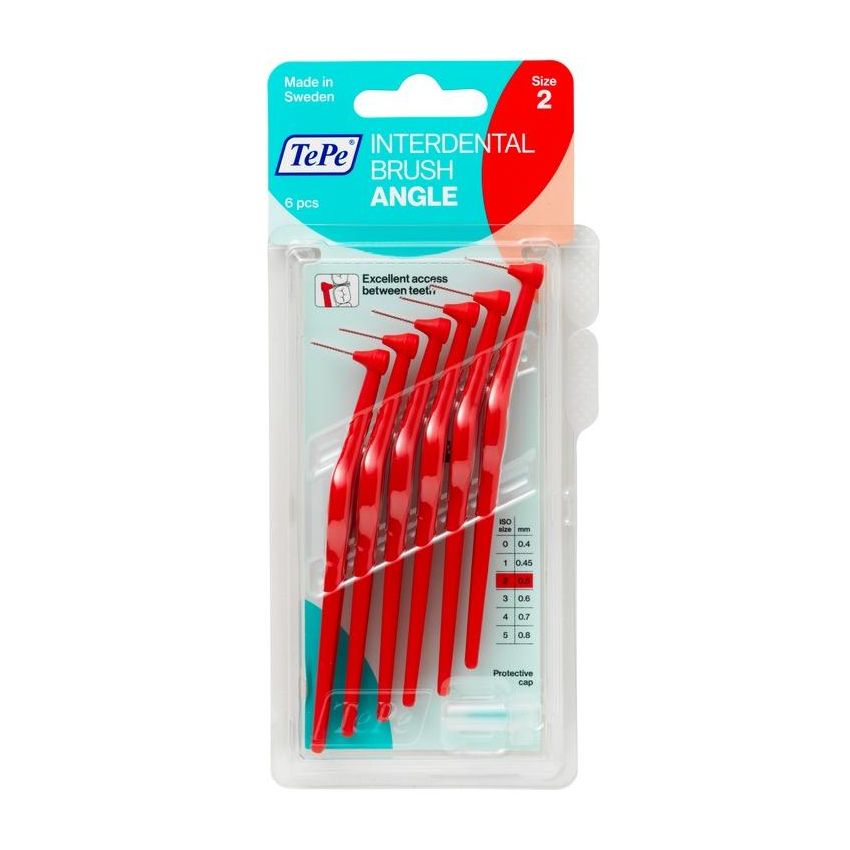 Tepe Angle Scovolino Rosso ISO 2 - Set da 6 Pezzi