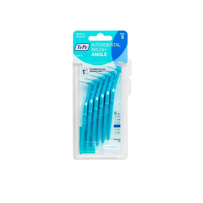 TePe Angle Scovolino Blu 0.6mm - Set da 6 Pezzi