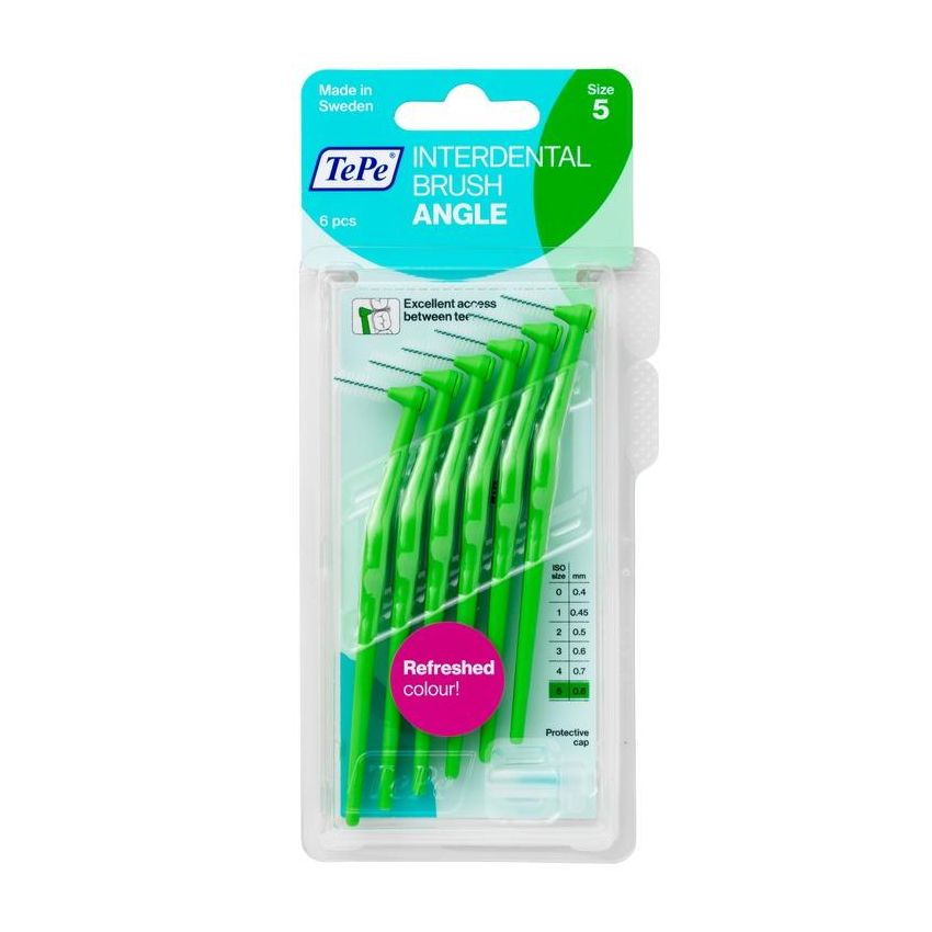 Tepe Angle Scovolino ISO 5 in Verde, Set di 6 Pezzi