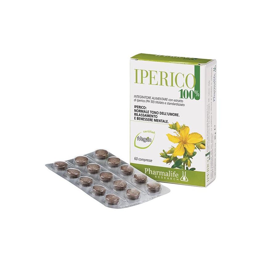 Compresse di Iperico 100% Naturale, Pacco da 60