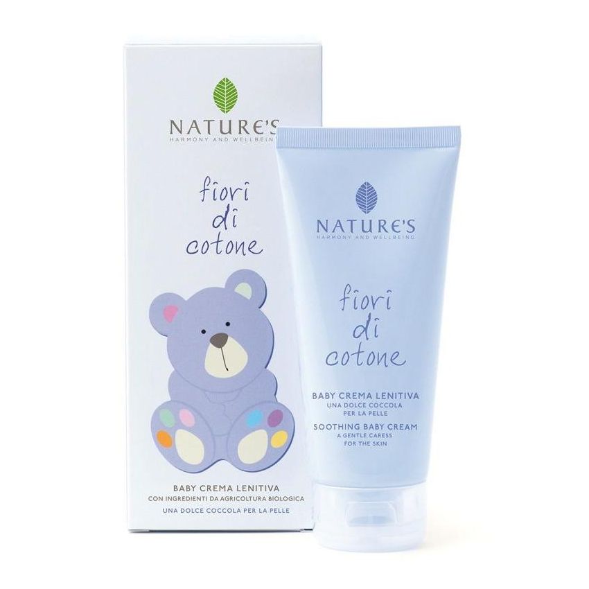 Natures Crema Lenitiva per Bambini con Fiori di Cotone, 100ml