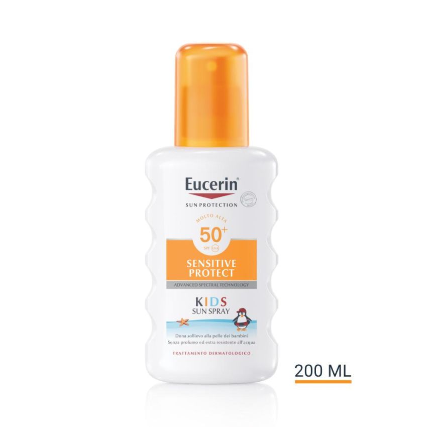 Eucerin Kids Sun Spray SPF50+ per pelle sensibile, 200ml