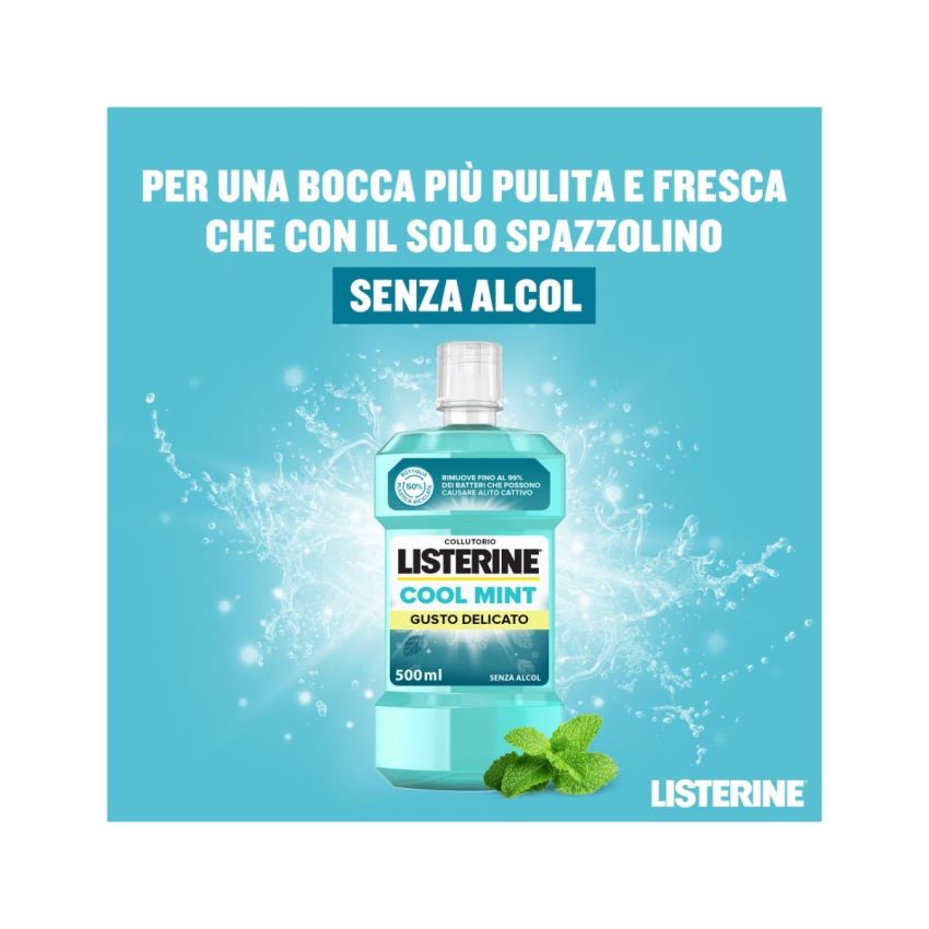 Collutorio Listerine Cool Mint 500ml - Gusto Delicato
