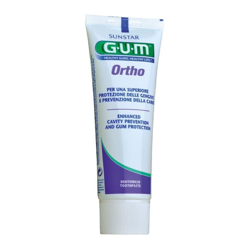Dentifricio Gel Gum Ortho 75ml per Cura Ortodontica