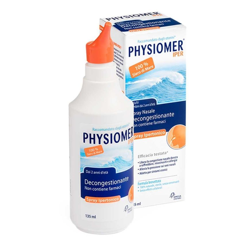 Physiomer Spray Ipertonico Soluzione Salina 135ml