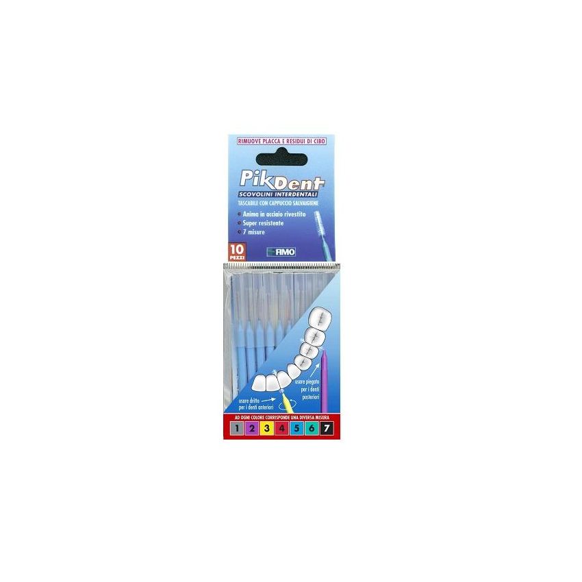 Pikdent Azzurro - Set di 10 Scovolini Interdentali N° 5