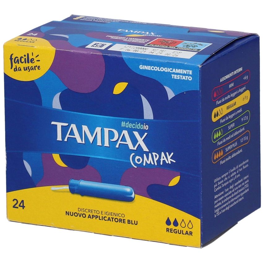 Tampax Compak Regular - Confezione da 24 Tamponi