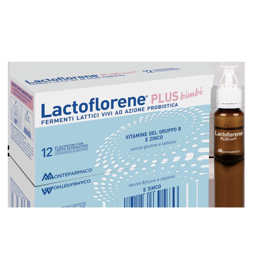 Lactoflorene Plus per Bambini - Set di 12 Flaconcini