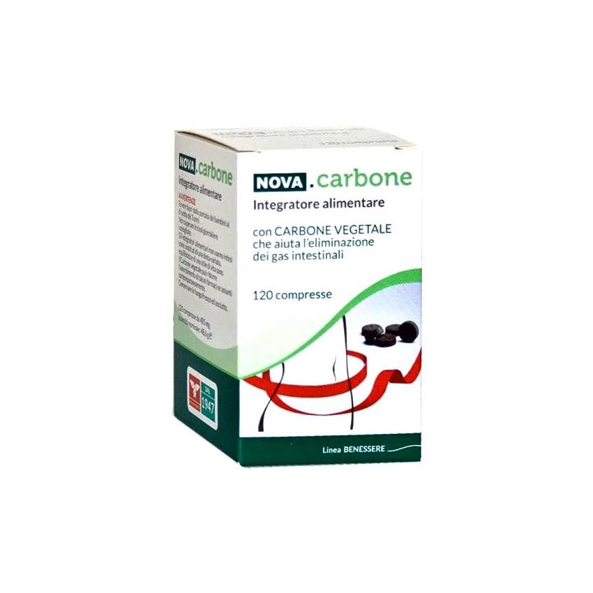 Nova Carbone Vegetale di Alta Qualità - 120 Compresse
