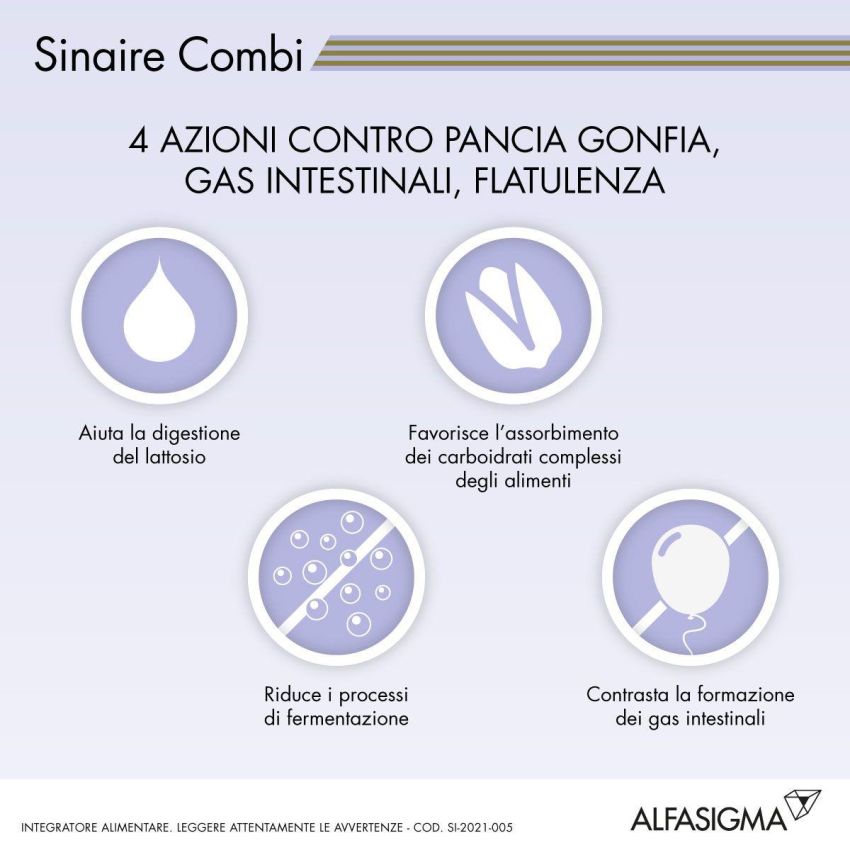 Sinaire Combi - Integratore Alimentare con 30 Compresse