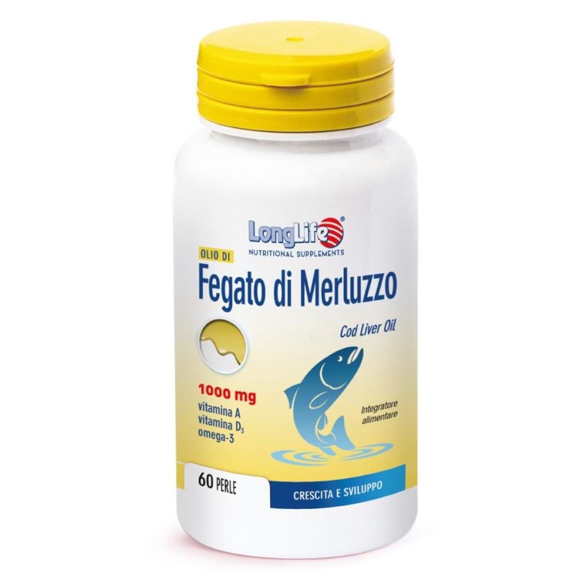 Olio di Fegato di Merluzzo Longlife 1000mg - 60 Perle