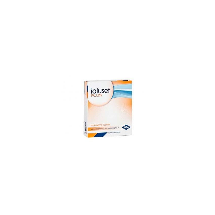 Ialuset Plus - Garze Medicate 10x10cm - Confezione da 10 Pezzi