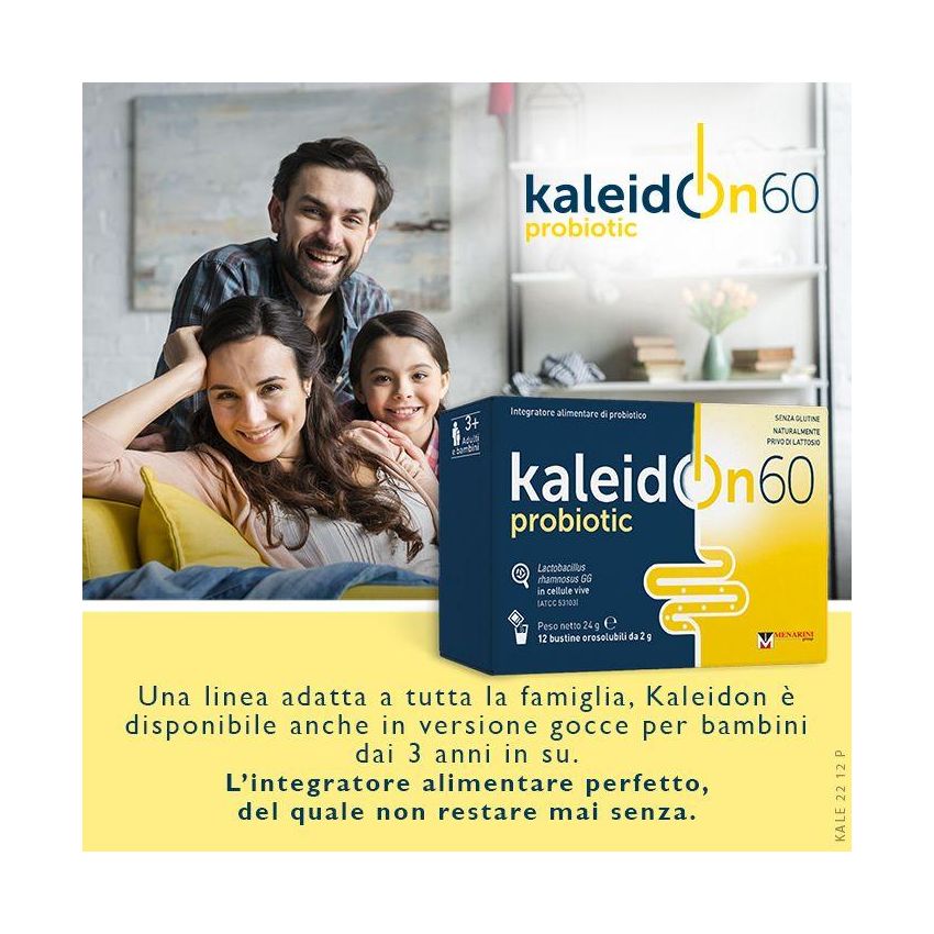Kaleidon 60 - Probiotico, Confezione da 12 Bustine