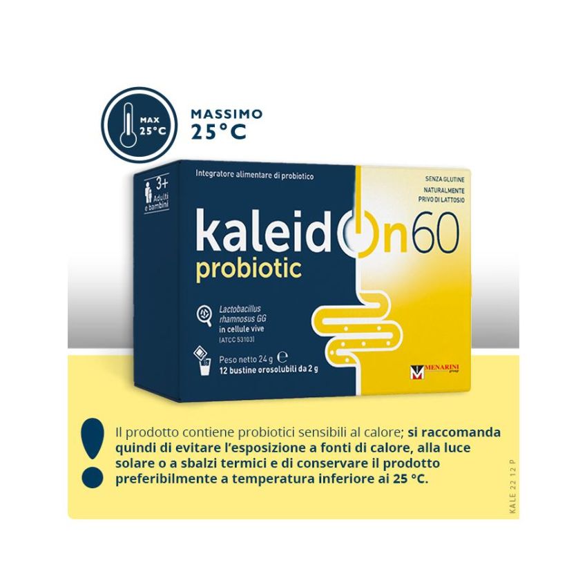 Kaleidon 60 - Probiotico, Confezione da 12 Bustine