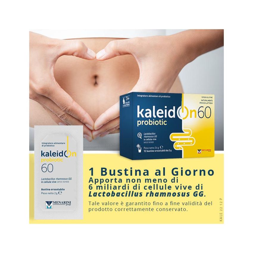 Kaleidon 60 - Probiotico, Confezione da 12 Bustine