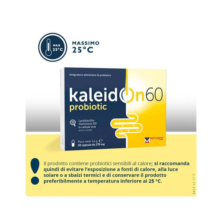 Kaleidon Integratore Probiotico - 60 Capsule da 20mg