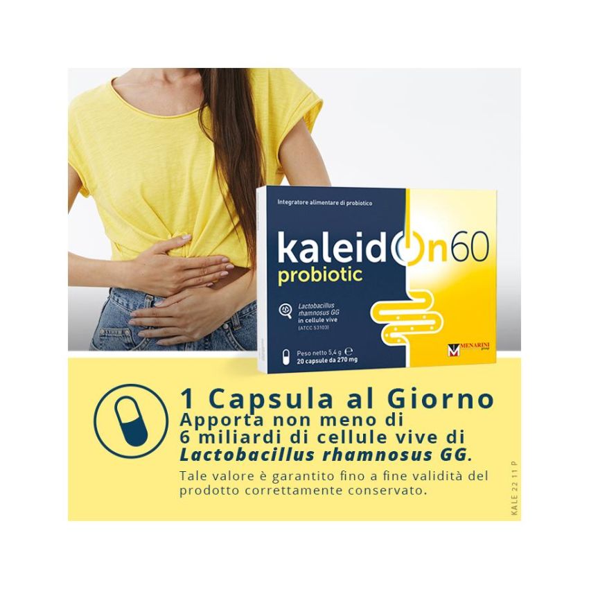 Kaleidon Integratore Probiotico - 60 Capsule da 20mg