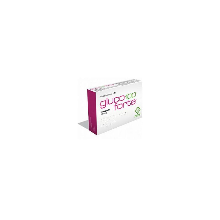 Gluco 100 Forte - 900mg Capsule per il Controllo del Glucosio - 30 Pezzi