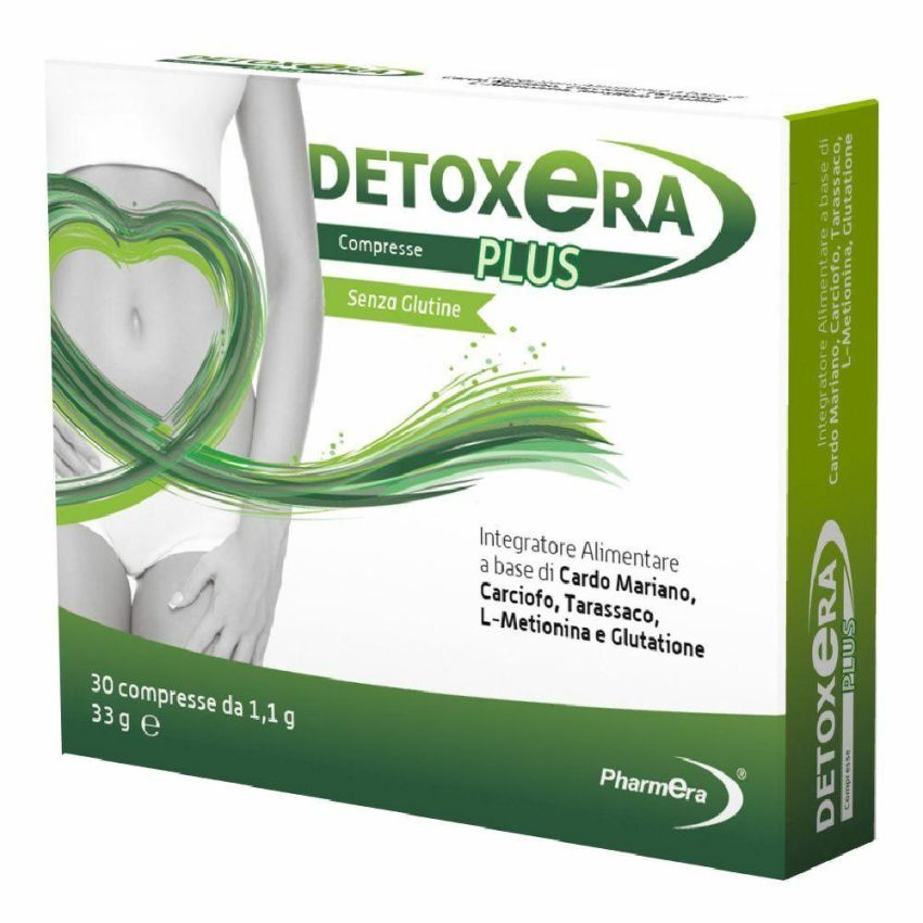 Detoxera Plus Supplemento Detossinante, 30 Capsule