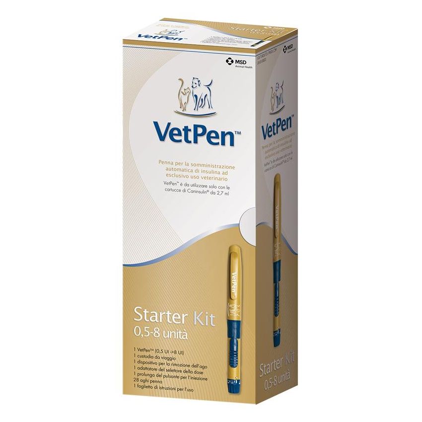 Kit di Avvio VetPen per Insulina 0.5-8 Unit in Cani e Gatti